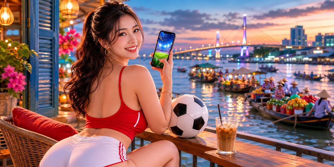 Người dùng tại Cần Thơ xem kèo bóng đá và đặt cược trực tuyến bên ly cà phê sáng